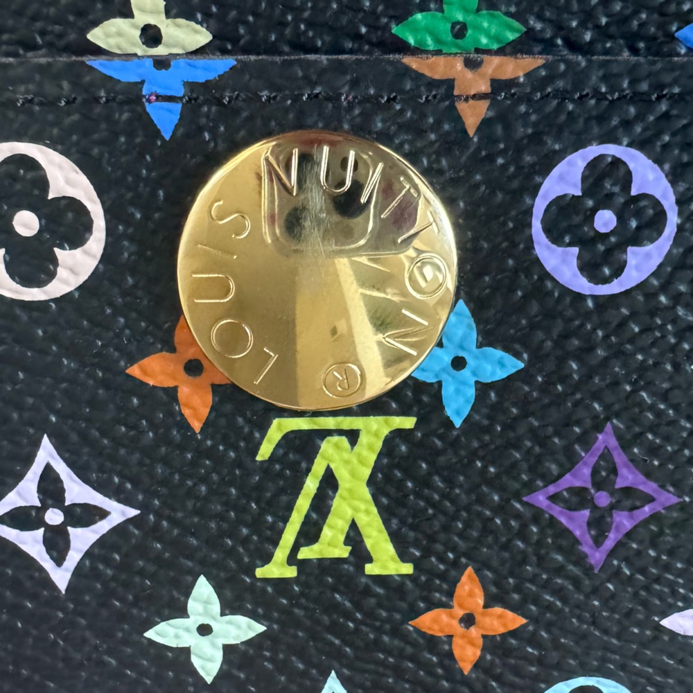 🎉SOLD🎉Louis Vuitton Black Murakami Sarah Wallet - Picture 6 of 6